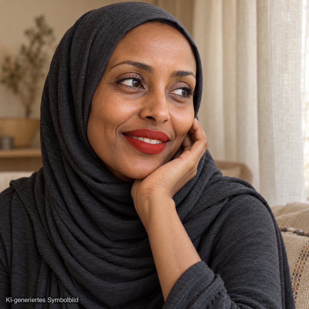 AL-16 SAMREEN Halal Lippenstift Rot, KI-generiertes Symbolbild