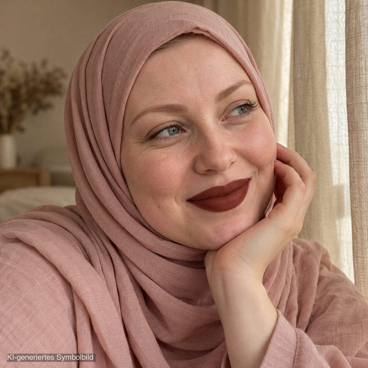 AL-26 IQRA Halal Lippenstift Braun, KI-generiertes Symbolbild