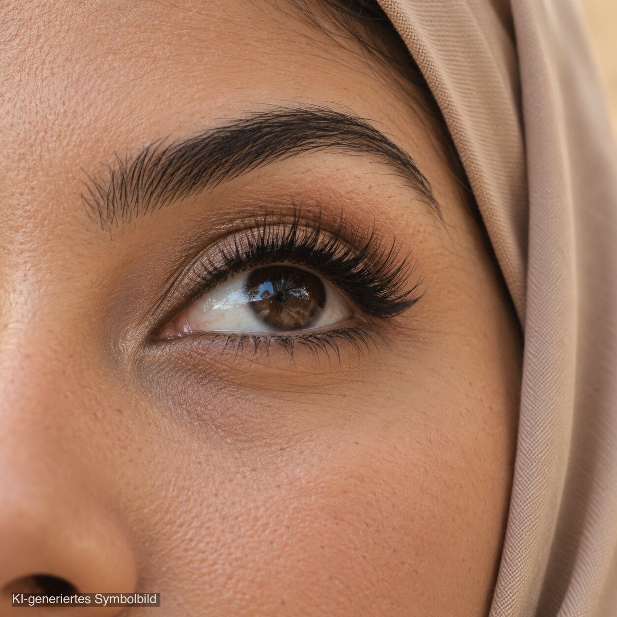 AL-315 ZIMAL (3D631) Halal Faux Mink Wimpern, tierversuchsfrei, KI-generiertes Symbolbild