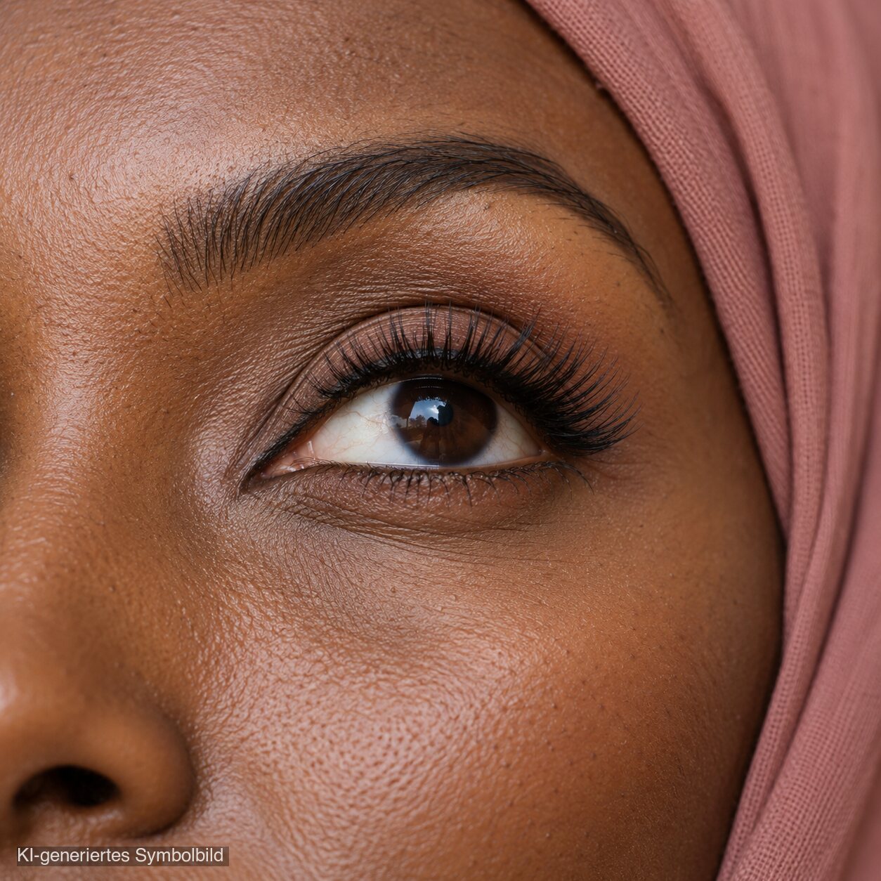 AL-318 IFRA (3D606) Halal Faux Mink Wimpern, tierversuchsfrei, KI-generiertes Symbolbild