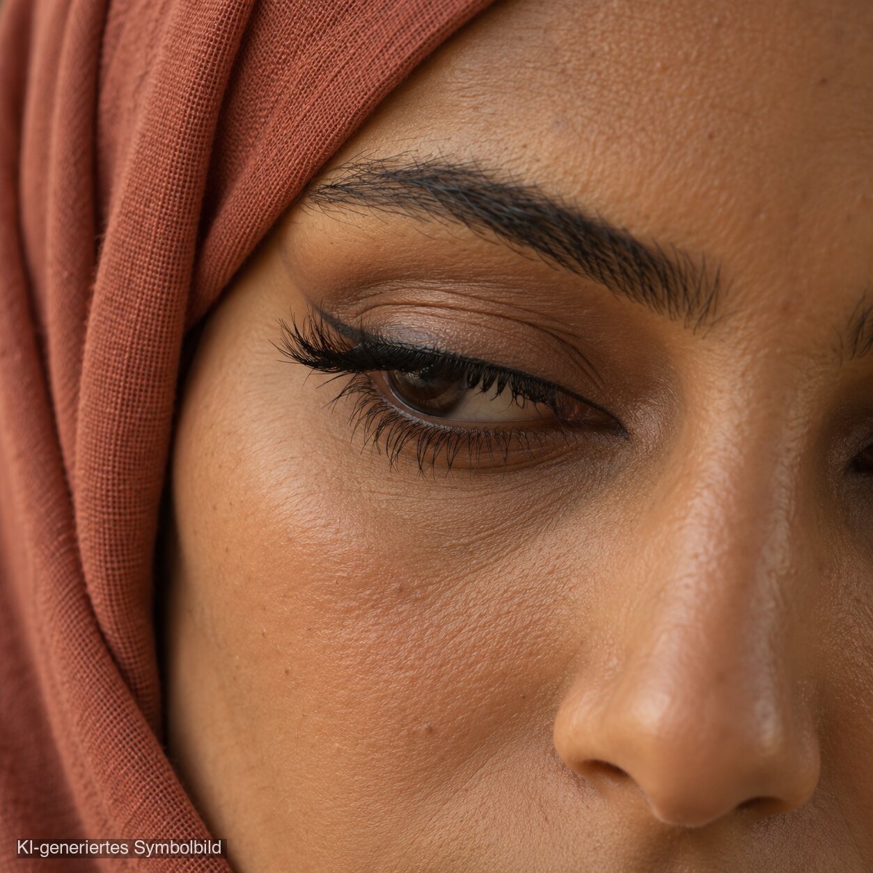 AL-322 HAYA (D007) Halal Faux Mink Wimpern, tierversuchsfrei, KI-generiertes Symbolbild