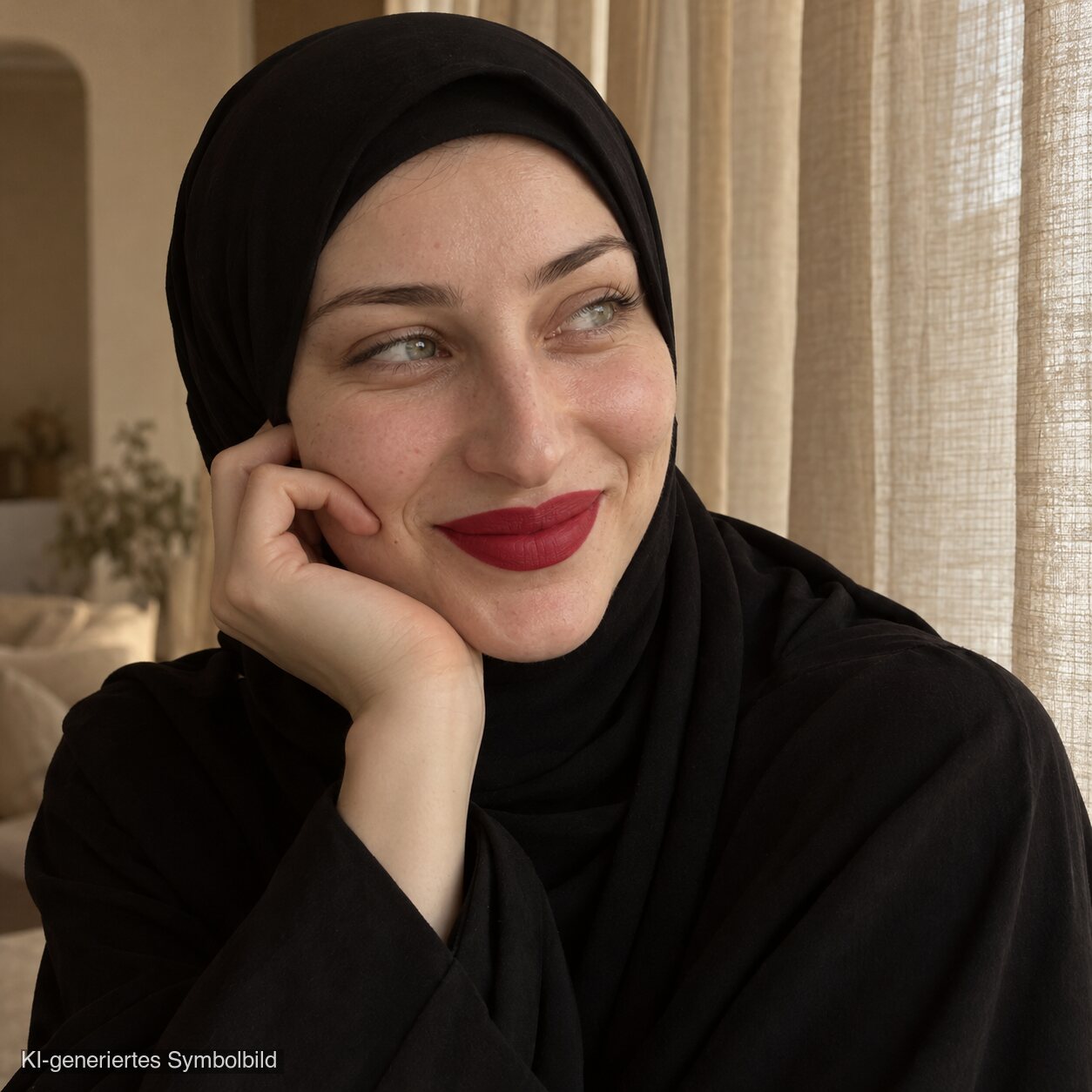 AL-55 SEHRISH Halal Lippenstift Rot, KI-generiertes Symbolbild